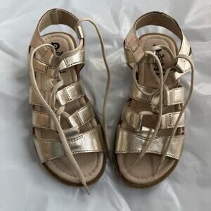 Old Soles Salted Sandal Kids Size 12 Metallic Gold #1515 Gladiator Sandals